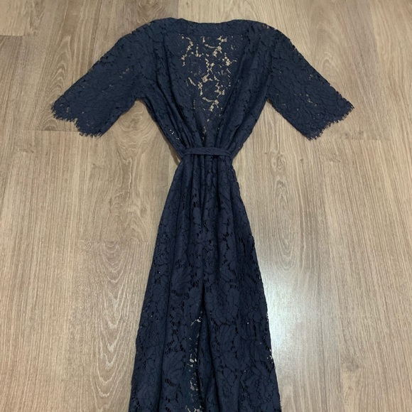 ONLY lace Kimono (with belt) in Blue - Picture 4 of 7